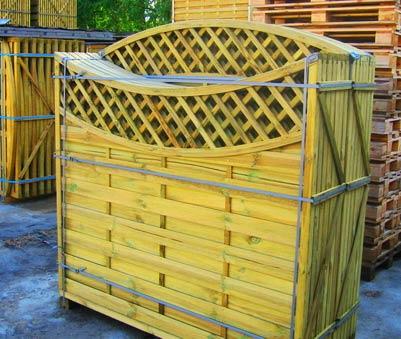 Декоративные деревянные заборы для сада