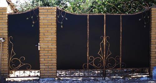 Цена металлических ворот с калиткой
