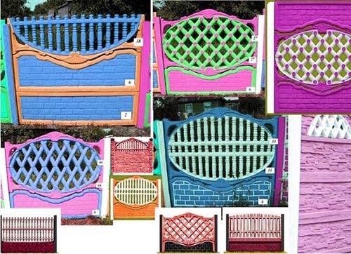 Декоративные заборы из бетона Декоративные заборы из бетона