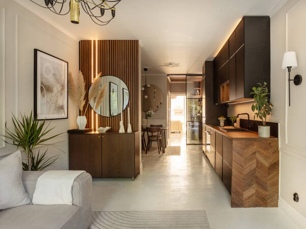 Стильная небольшая квартира в Стокгольме с уютными современными интерьерами (64 кв. м) Стильная небольшая квартира в Стокгольме с уютными современными интерьерами (64 кв. м)