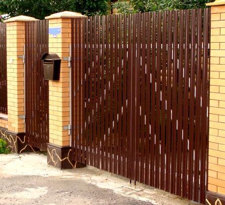 Как сделать калитку и ворота из металлического штакетника Как сделать калитку и ворота из металлического штакетника