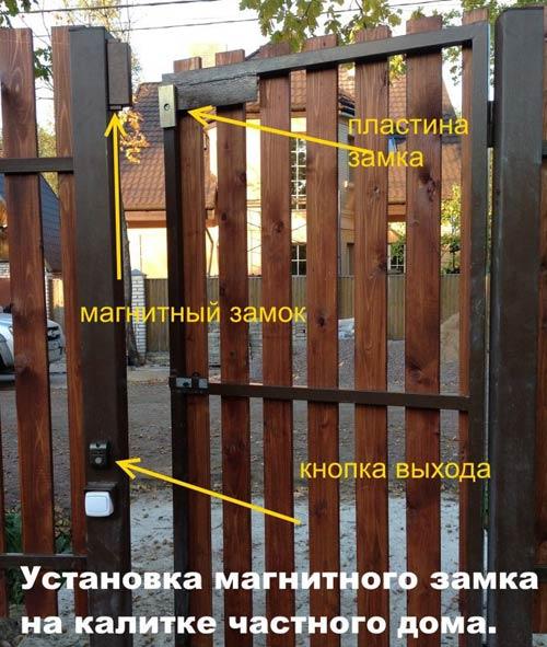 Магнитные замки на калитку Магнитные замки на калитку