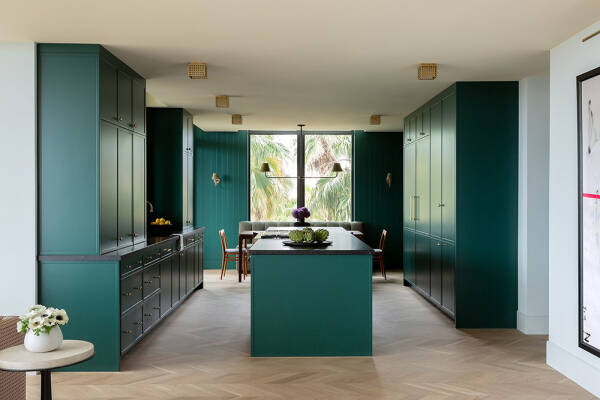 Свежие цвета и модный декор в дизайне квартиры в Лас-Вегасе Свежие цвета и модный декор в дизайне квартиры в Лас-Вегасе