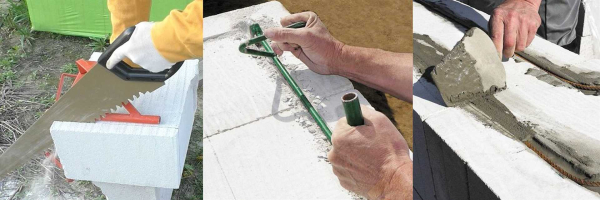 Как класть пеноблок своими руками: пошаговая инструкция