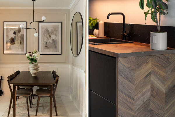 Стильная небольшая квартира в Стокгольме с уютными современными интерьерами (64 кв. м) Стильная небольшая квартира в Стокгольме с уютными современными интерьерами (64 кв. м)