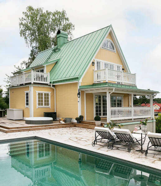 Элегантные женственные интерьеры шведской дачи Элегантные женственные интерьеры шведской дачи