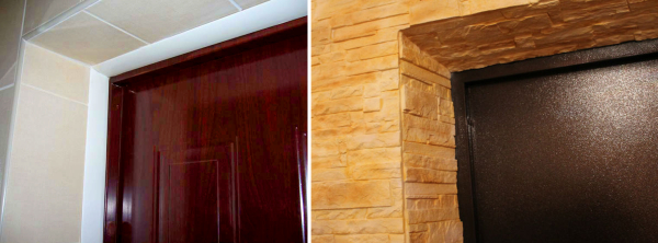 Варианты отделки откосов для входных дверей Варианты отделки откосов для входных дверей