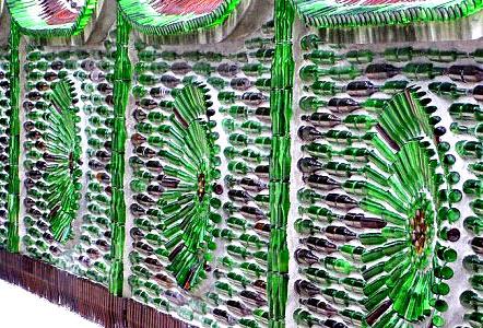 Как сделать забор из стеклянных бутылок Как сделать забор из стеклянных бутылок