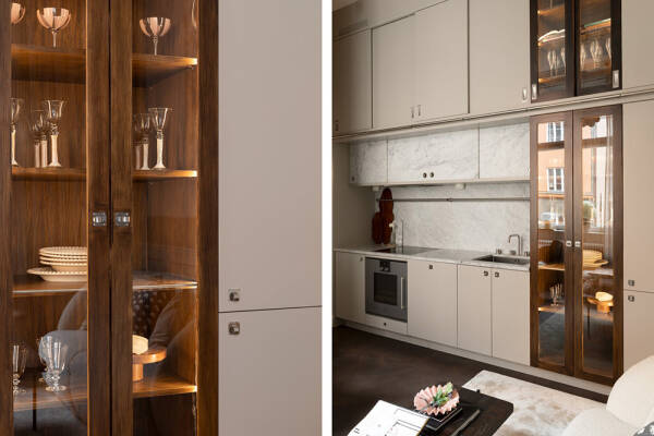 Маленькая квартира в бежевых тонах с элегантными интерьерами (33 кв. м) Маленькая квартира в бежевых тонах с элегантными интерьерами (33 кв. м)