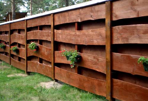 Заборы-жалюзи из древесины