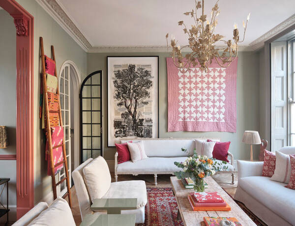 Оливковые стены и обилие декора: дом в Лондоне Оливковые стены и обилие декора: дом в Лондоне