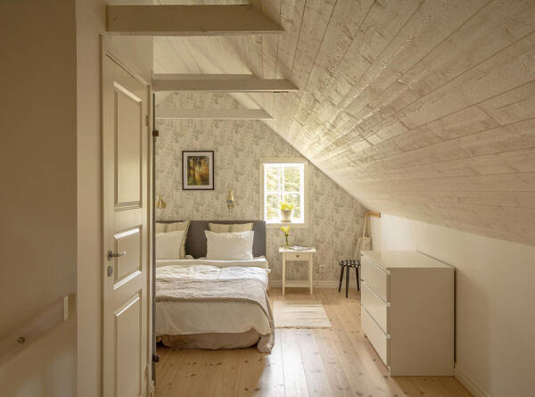 Тёплый и уютный скандинавский интерьер в старом амбаре в Швеции Тёплый и уютный скандинавский интерьер в старом амбаре в Швеции