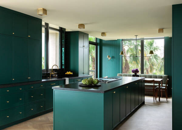 Свежие цвета и модный декор в дизайне квартиры в Лас-Вегасе Свежие цвета и модный декор в дизайне квартиры в Лас-Вегасе