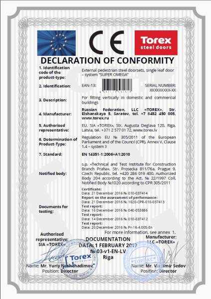 Обзор двери Торекс Омега 10 Обзор двери Торекс Омега 10