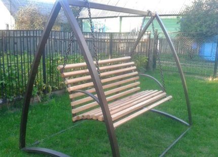 Качели садовые своими руками из металла: популярные варианты самоделок +инструктаж по сборке Качели садовые своими руками из металла: популярные варианты самоделок +инструктаж по сборке