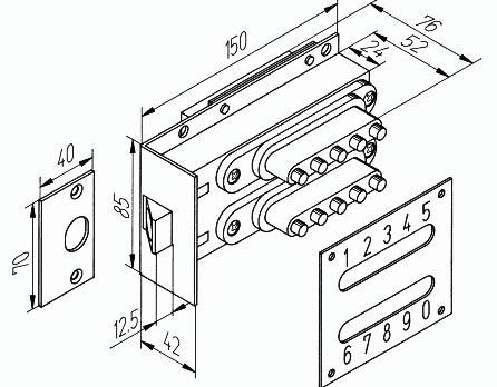 Замки для калитки из профнастила