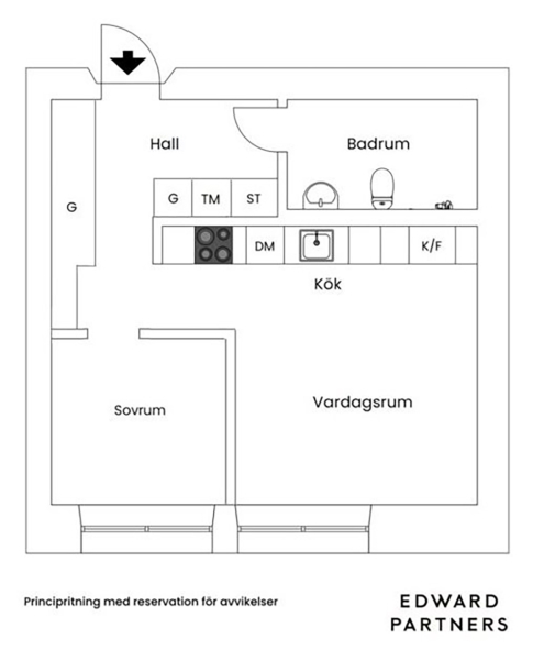 Маленькая квартира в бежевых тонах с элегантными интерьерами (33 кв. м) Маленькая квартира в бежевых тонах с элегантными интерьерами (33 кв. м)