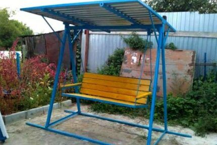 Качели садовые своими руками из металла: популярные варианты самоделок +инструктаж по сборке Качели садовые своими руками из металла: популярные варианты самоделок +инструктаж по сборке